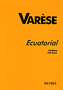 Ecuatorial-Study Score Study Scores sheet music cover